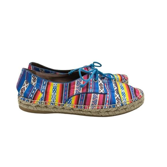 Tabitha Simmons Dolly Espadrille Flats Womens Size 6 Made Spain Silky Peru Artsy - Picture 3 of 7